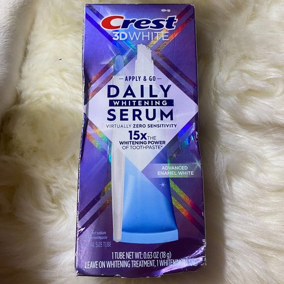 🏷️NIB Crest 3DWhite Daily Whitening Serum Overnight Freshness .63 oz. - Picture 2 of 4